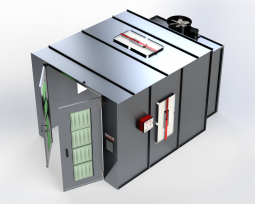 ETL-Listed Enclosed Finishing Booth